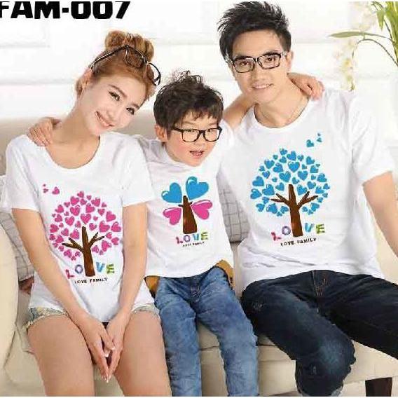 PROMO SALE KAOS KELUARGA / BAJU FAMILY TEE 1 ANAK - FAM-008/003/004/007/011 FZ001XO