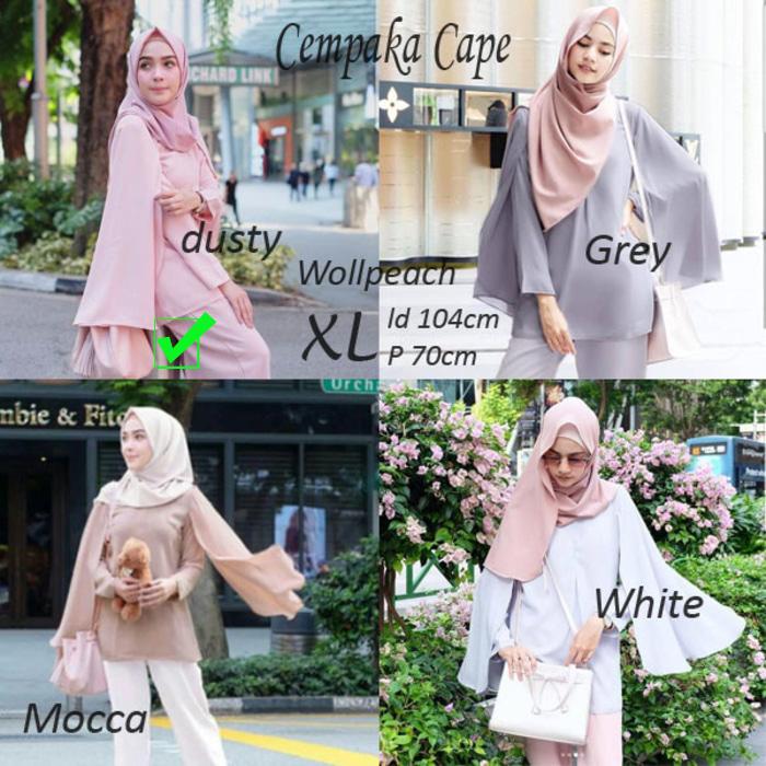 Baju Atasan Wanita - Cempaka Cape - Tunik - Blus Muslim