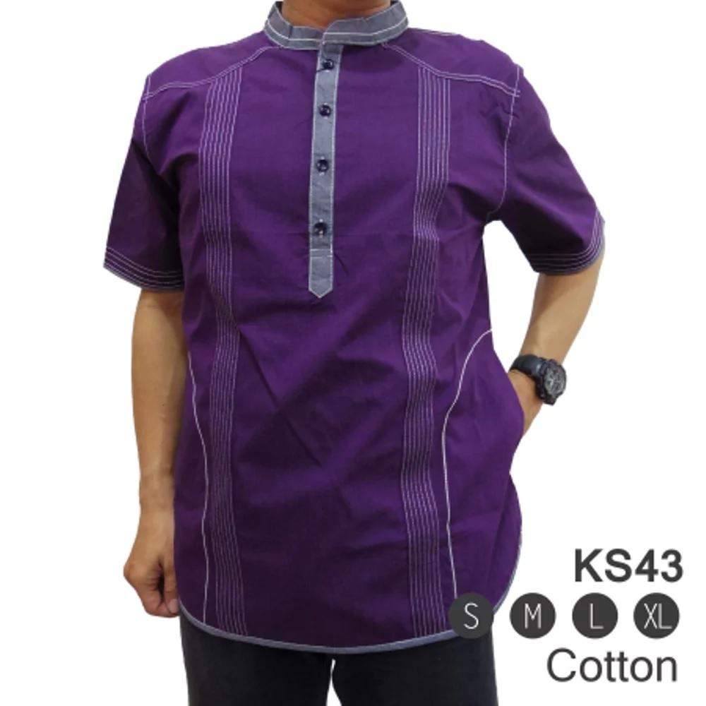 Baju Koko KS43 - Pakaian Muslim Pria. ( Fashion Pria Batik Slimfit Reguler Jas Dasi Hem Blazer Jaket Sweater Kaos Oblong Tshirt Polo Celana Jeans Couple Pakaian Muslim Gamis Dress Blouse )