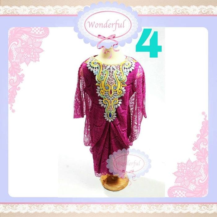 KAFTAN ANAK UNGU BIG SIZE Dress Branded Gamis Pesta Frozen Gaun Import