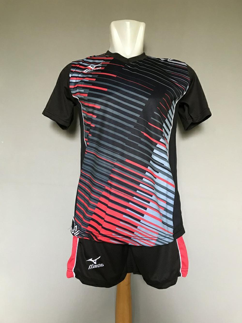BAJU CELANA OLAHRAGA VOLLEY KAOS JERSEY SETELAN VOLI MIZUNO MZ06 BLACK
