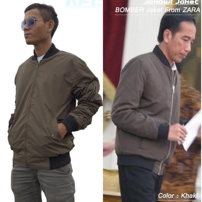Jaket Jokowi/ Jaket Bomber From Zara/ Jaket Auri - Asgfgh