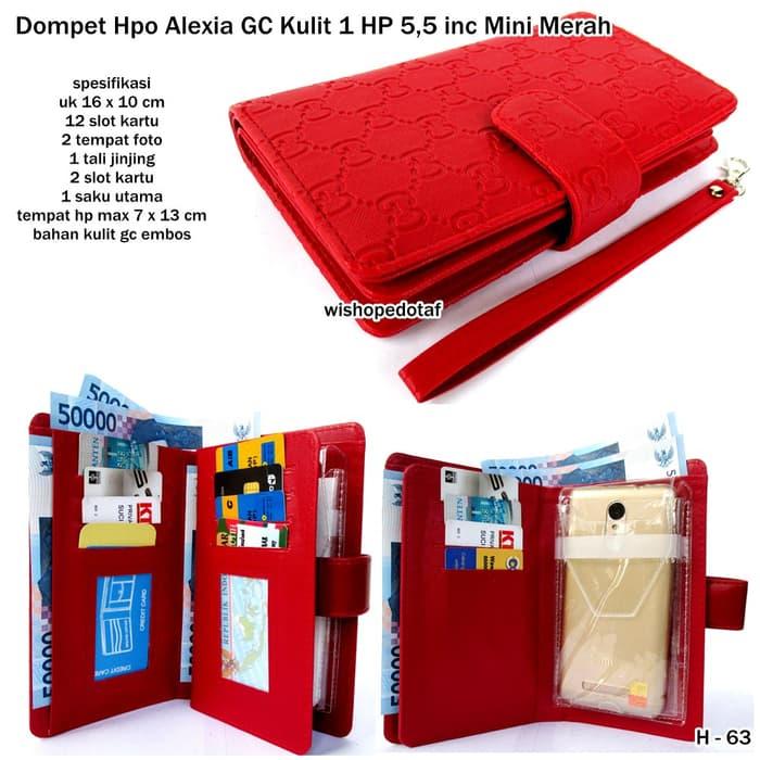 BEST SELLER!!! dompet hpo alexia gc kulit 1 hp android 5,5 inc mini merah - WzPwGe