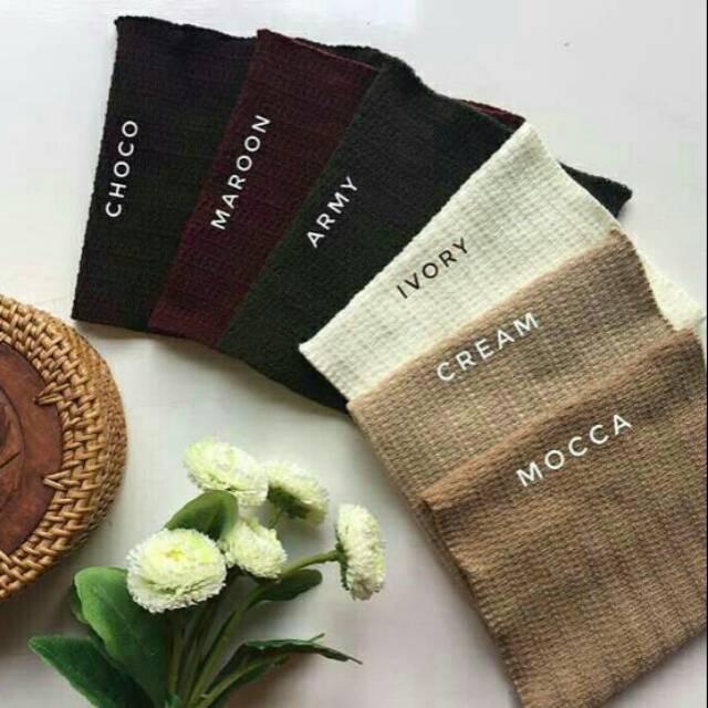 Bandana Ciput Inner Rajut Premium /ciput rajut bandana rajut anti pusing//Hitam/navy/coklat tua/ungu tua /dusty purple/maroon/mocca/crem/putih /merah /tosca/mustard /abu tua/abu muda/avocado/ivory/ Biru muda/Birel / yainiaja