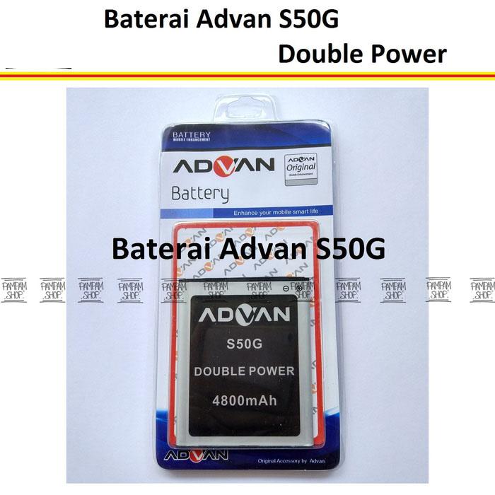 Baterai Handphone Advan S50G Original Double Power | Batre, Batrai, HP