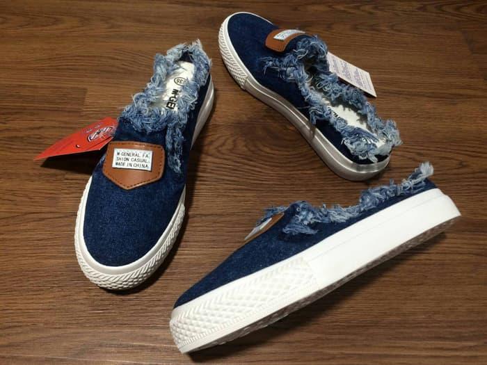 Sepatu wanita sneakers/Sepatu wanita flat/Sepatu wanita wedges/Sepatu wanita heels/Sepatu wanita murah/Sepatu wanita kickers/Sepatu wanita import mj-0013 sepatu casual kain kanvas kw import super