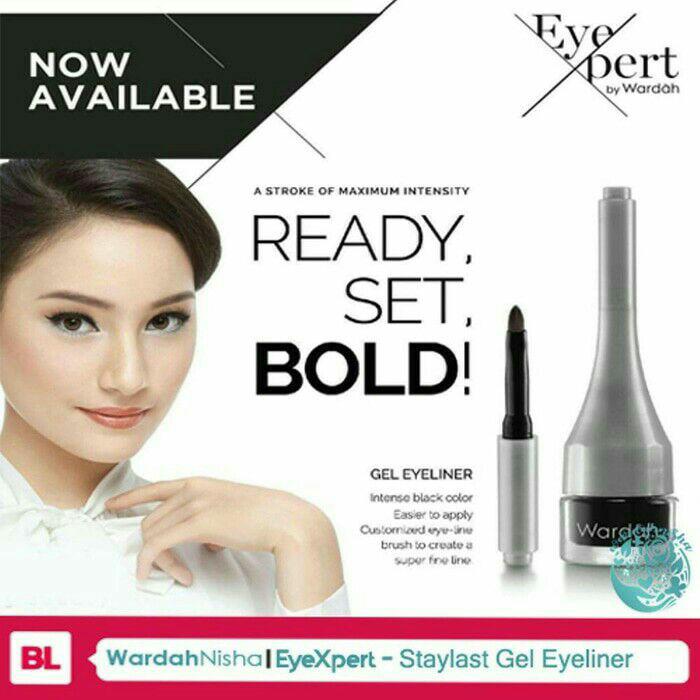 Best seller wardah cosmetic. Wardah gel eyeliner staylast. Wardah gel eyeliner original. Wardah staylast gel eyeliner waterproof