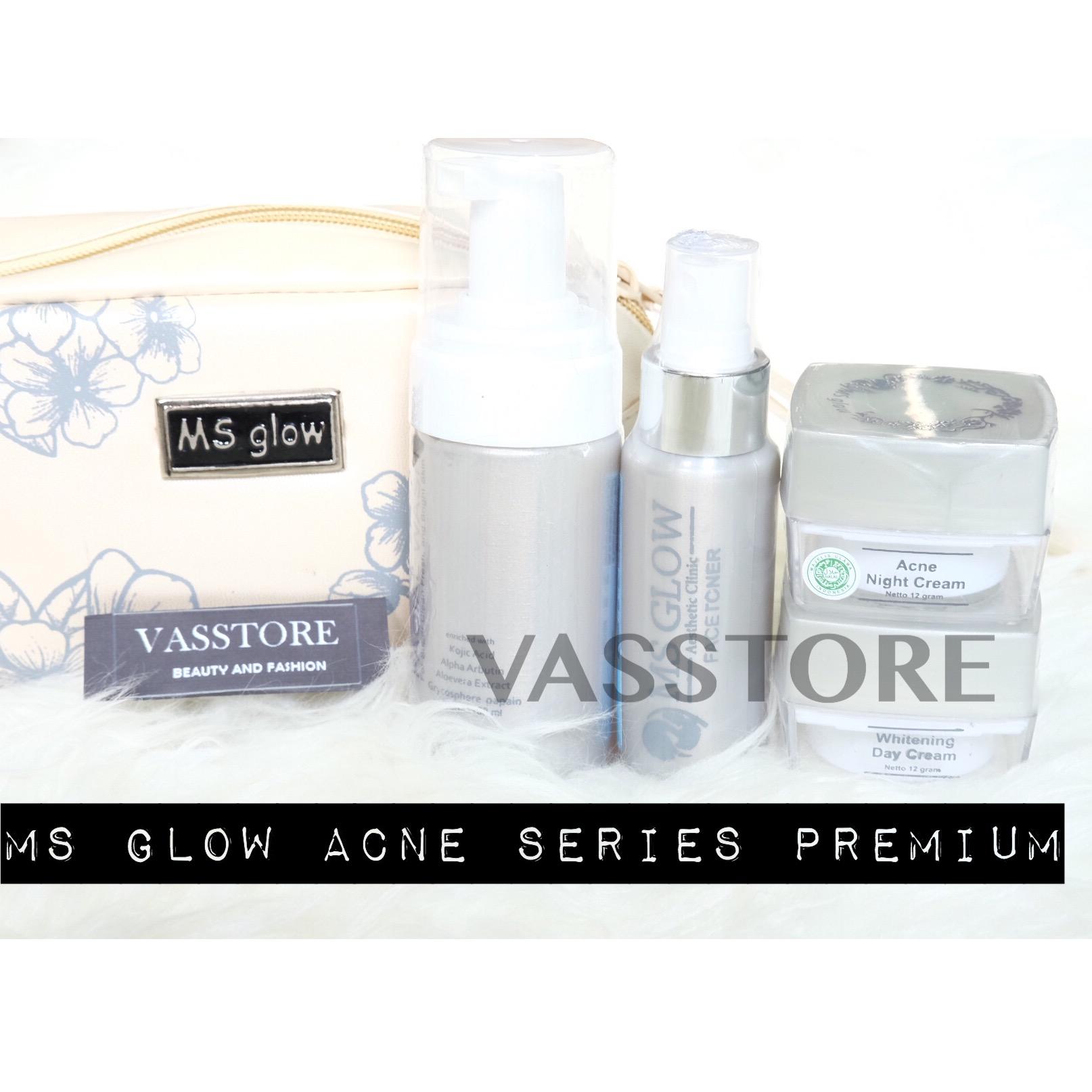 Vasstore Msglow Acne Series Toner Step1/Toner Klinik 100% Original / MS Glow paket perawatan wajah untuk jerawat