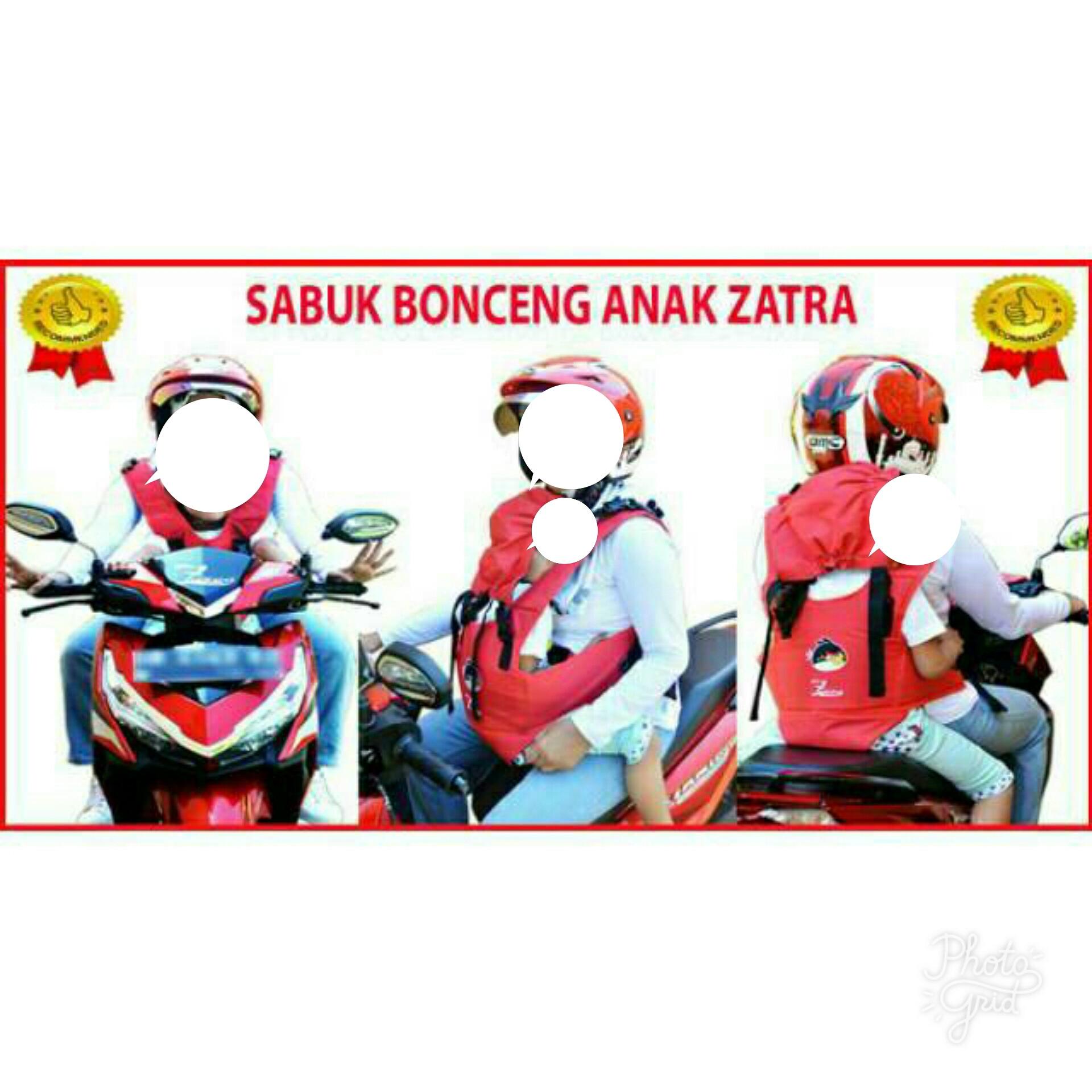 Grosir Murah Sabuk Bonceng Motor Anak Zatra Dengan Penahan Pantat & Kepala