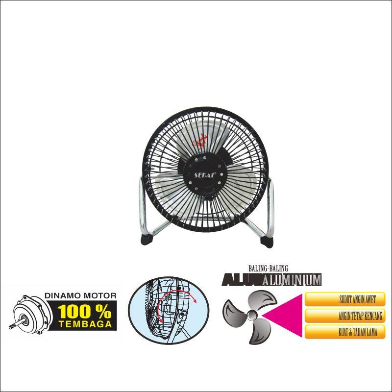 Sekai High Velocity Fan 6 Inch HFN 650 Black