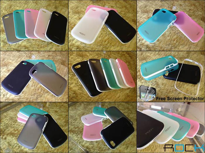 Free Anti Gores Transparan Solid Rock Bumper Case J Blackberry Q10 BB