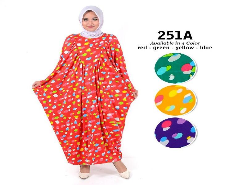 Fashion Baju Gamis Kalong Dress XL Jumbo Big Size Murah Wanita Muslim Kekinian 251A