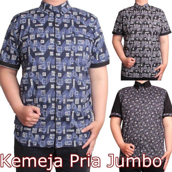 Kemeja Pria Jumbo KP1 XXL Baju Atasan Batik Kemeja Batik Bigsize