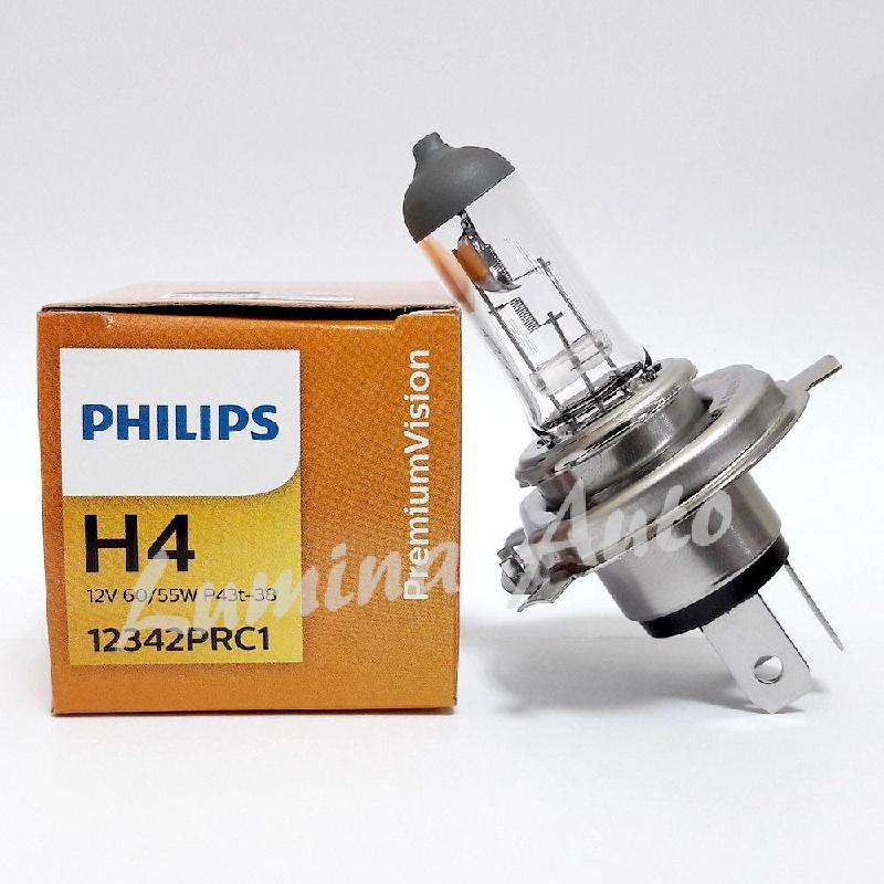 Philips Premium Vision H4 60/55 Watt - Lampu Depan Mobil - 1 Pcs