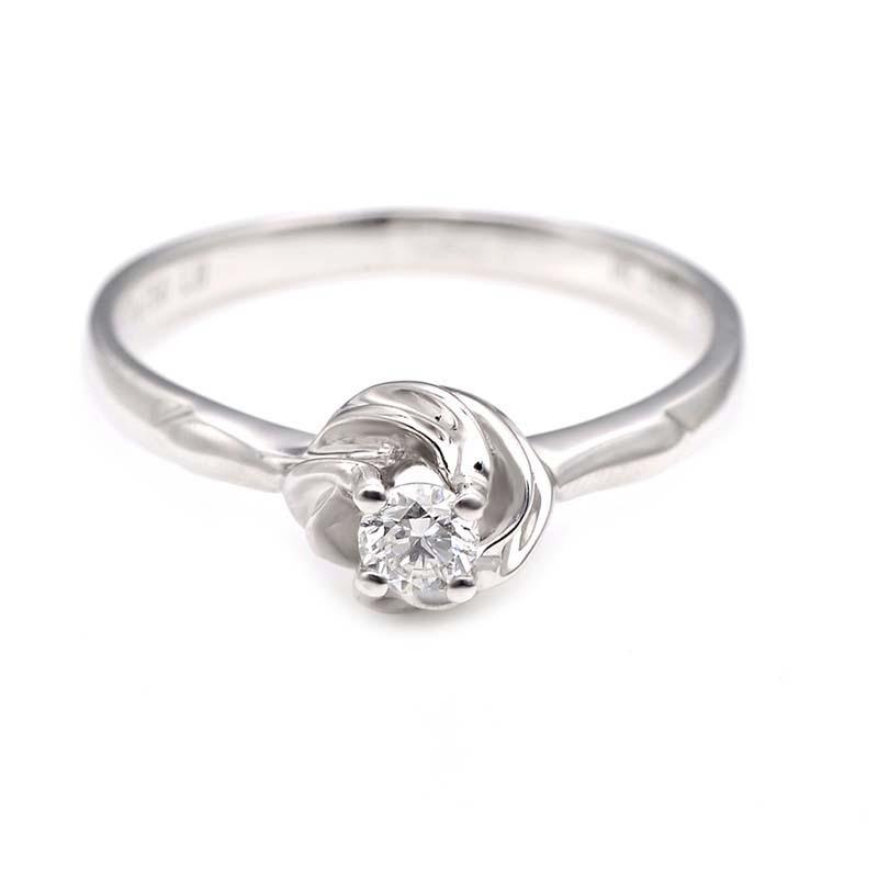 Tiaria 18K Promise Knot Ring Cincin Tunangan Emas dan Berlian