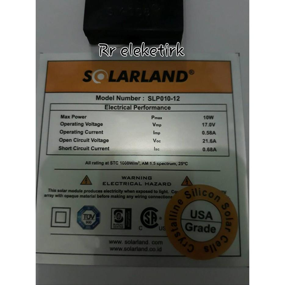 Promo Rhamadan HARGA PROMO Solar Panel Surya / Solar Cell Solarland 10 Wp Poly