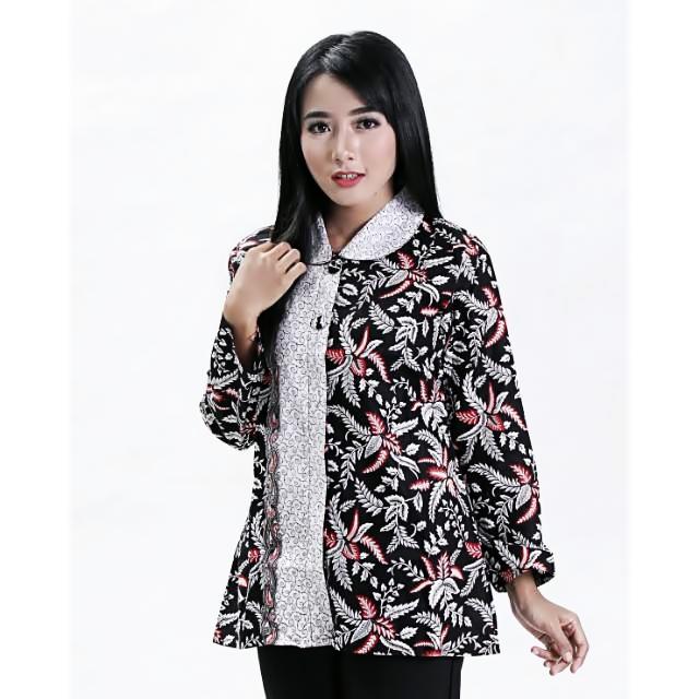 Fitur Massie R Atasan Baju Batik Blouse Batik Modern Wanita Dan