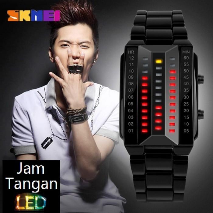 Jual Jam Tangan Led Pria Casio Skmei Spider 1013 Hitam Original - Ormqyz