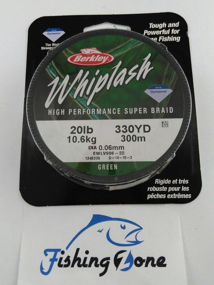 Berkley WHIPLASH Green 330YD - 20LB - 7lUwtc
