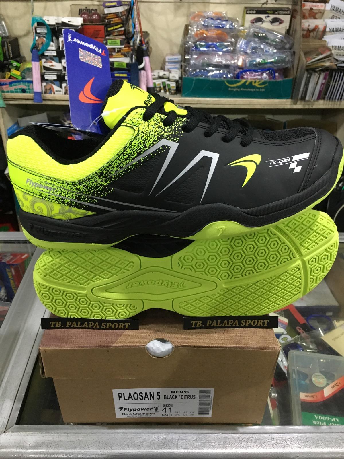 Kelebihan League Altius Sepatu Badminton Citrus Cyber Yellow Hitam Flypower PLAOSAN 5 Sepatu Badminton Black Citrus