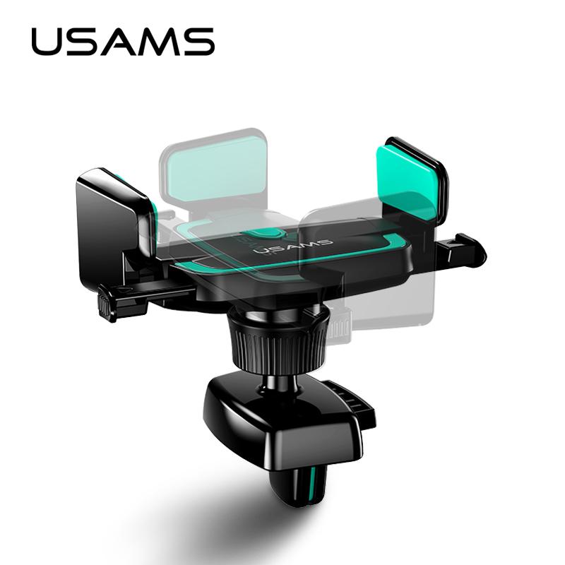 Usams Robot Universal Air Vent Mount Car Mobile Holder untuk IPhone X 8 7 6 S8 Catat 8 360 Derajat Soport Mobile Phone Holder Stand-Intl