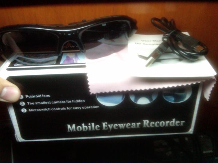 Spy kacamata Perekam video + foto + audio + ORIGINAL BOX