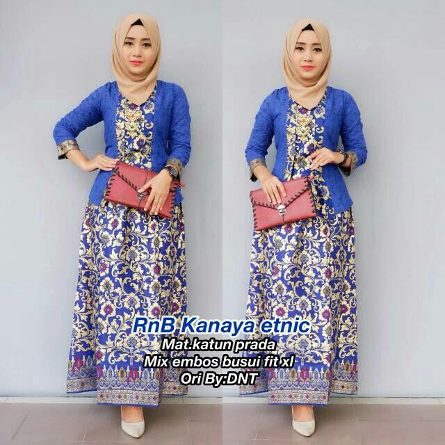 Bariklana Setelan Bloues / Batik Wanita / Batik Pesta / Baju Kebaya - RnB Kanaya Etnic