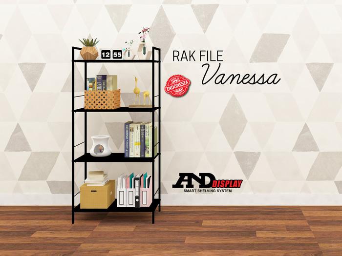 RAK FILE VANESSA / BUKU / KANTOR / SERBAGUNA / DAPUR / MAINAN / BESI