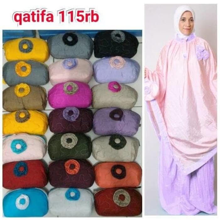 ready stock mukena ponco flower kerut
