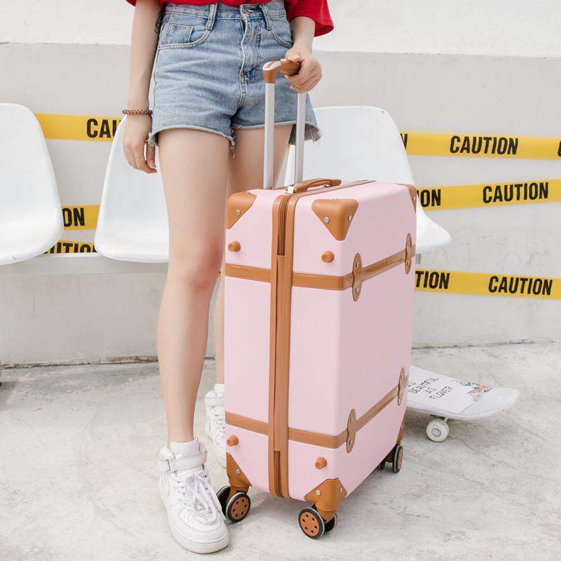 As Retro ABS Universal Wheel Ladies Trolley Luggage