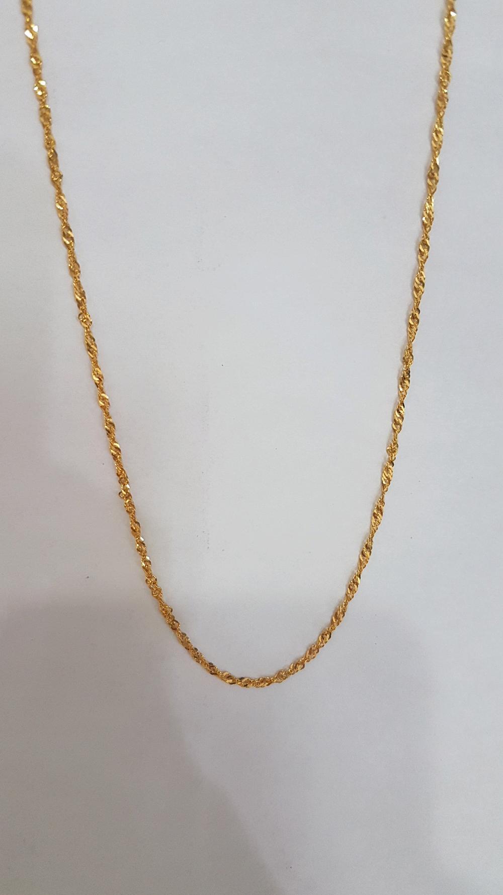 Kalung Emas Asli Kadar 700 Model Disco 1 Gram Stengah Lebih