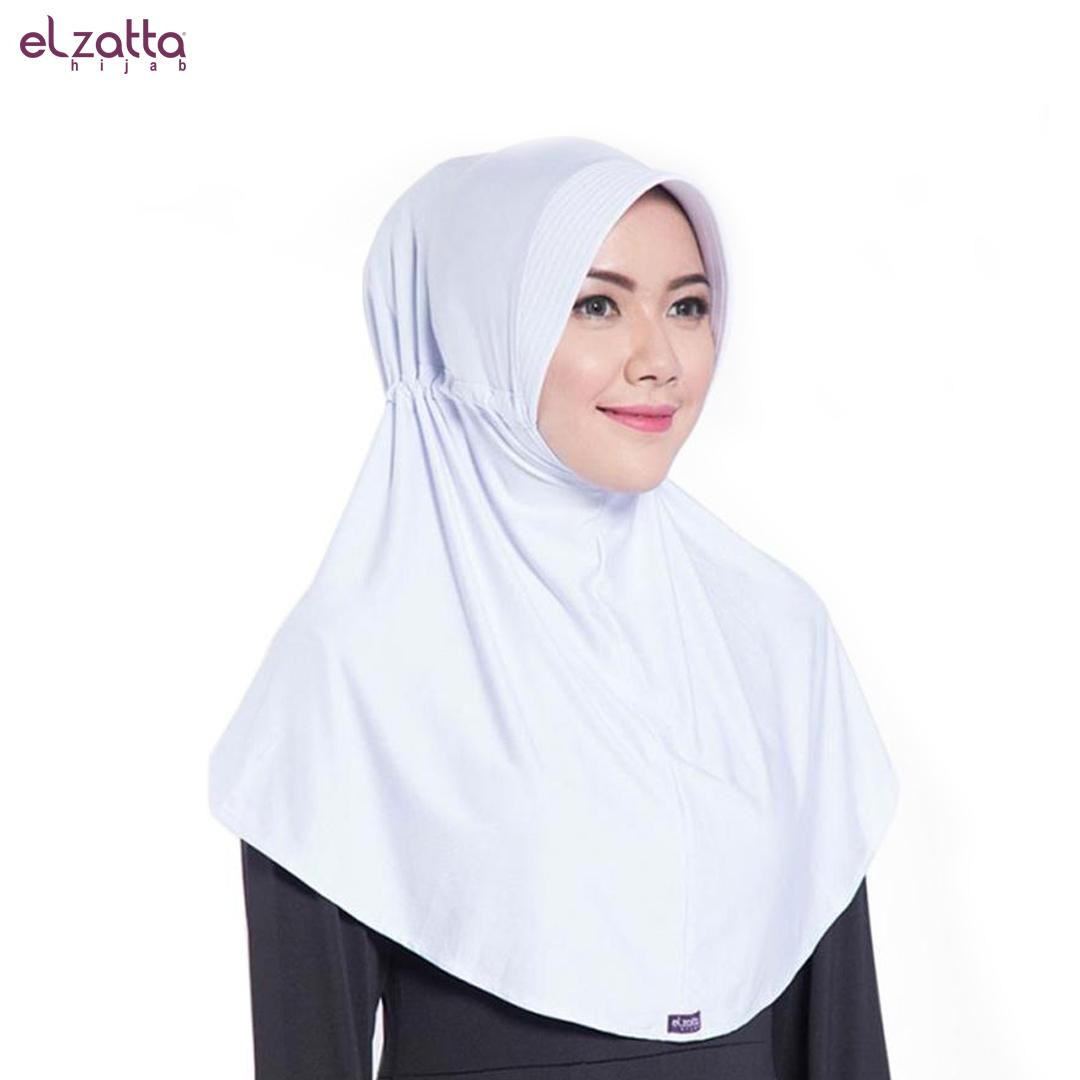 HIJAB INSTAN ELZATTA BERGO BASIC SAHARA PUTIH