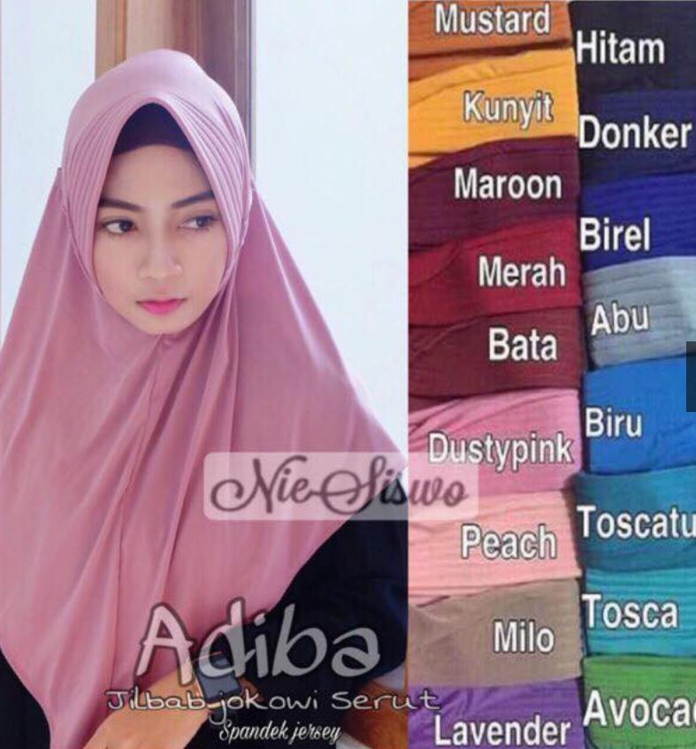 DaveCollection - Hijab Jilbab Serut Adiba Jersey