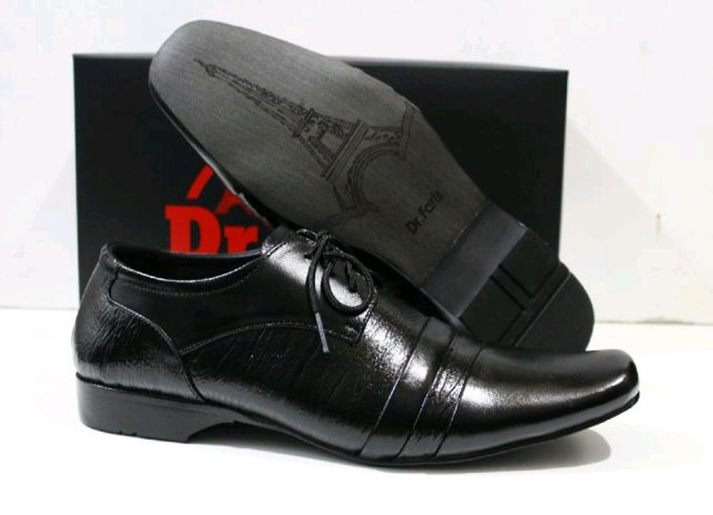 Promo ORIGINAL DR FARIS PANTOFEL TALI BLACK KULIT ASLI - SEPATU FORMAL PRIA KERJA KANTOR KARIR - PROMO MURAH MEWAH BERKUALITAS Diskon