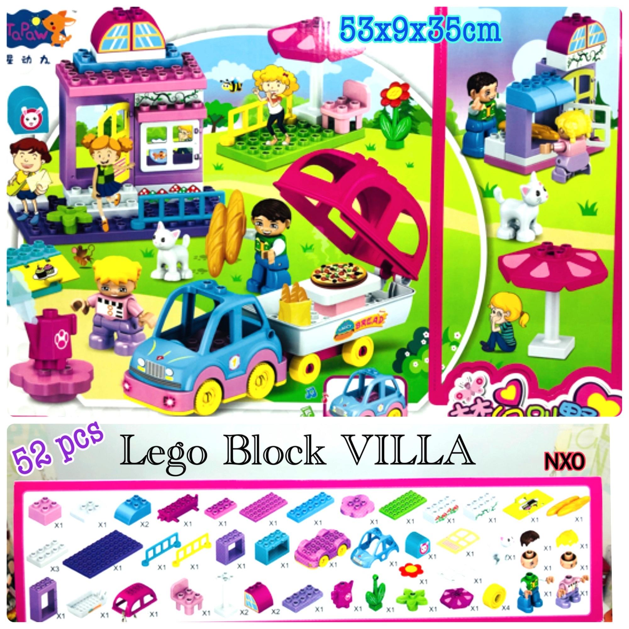 Mainan Lego Block Villa House 52 pcs