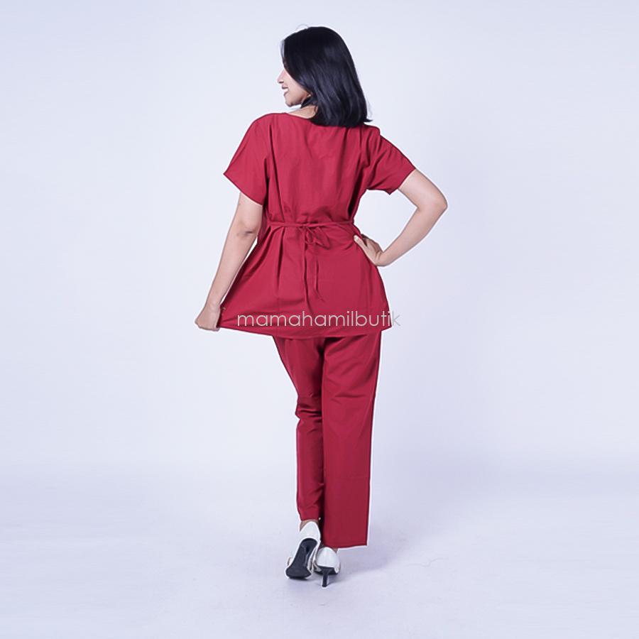 Ning Ayu Setelan Hamil V Renda Rose - STD 73 / Baju Hamil Muslim / Baju hamil Kerja / Baju Hamil dan Menyusui / Baju Hamil Lucu / Baju Hamil Panjang / Baju Hamil Modern / Baju Hamil Wanita / Baju Hamil Kerja Muslim