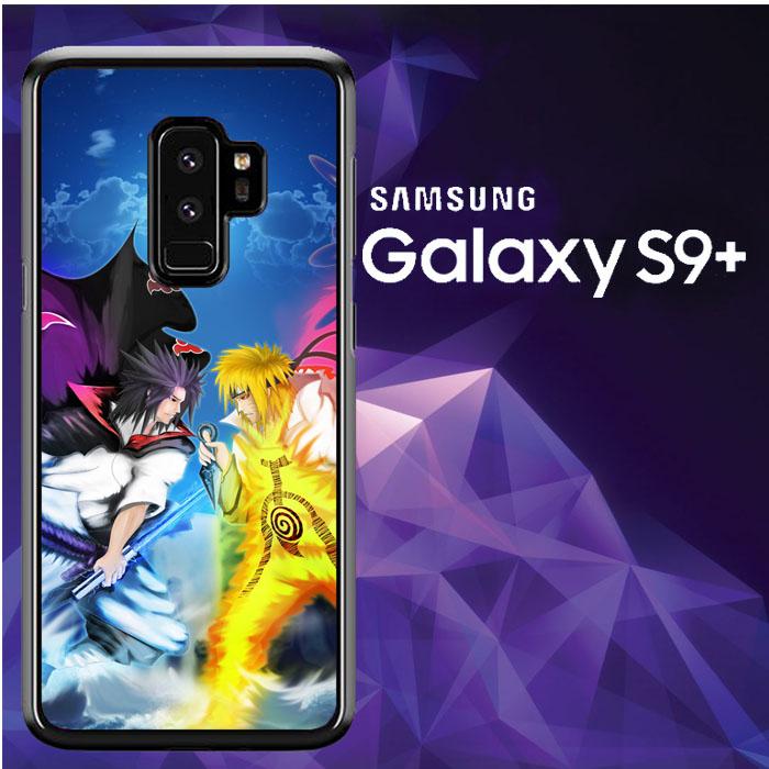 Casing Samsung Galaxy S9 Plus Custom Hardcase sasuke uchiha vs naruto paintingart Z0685 Case Cover