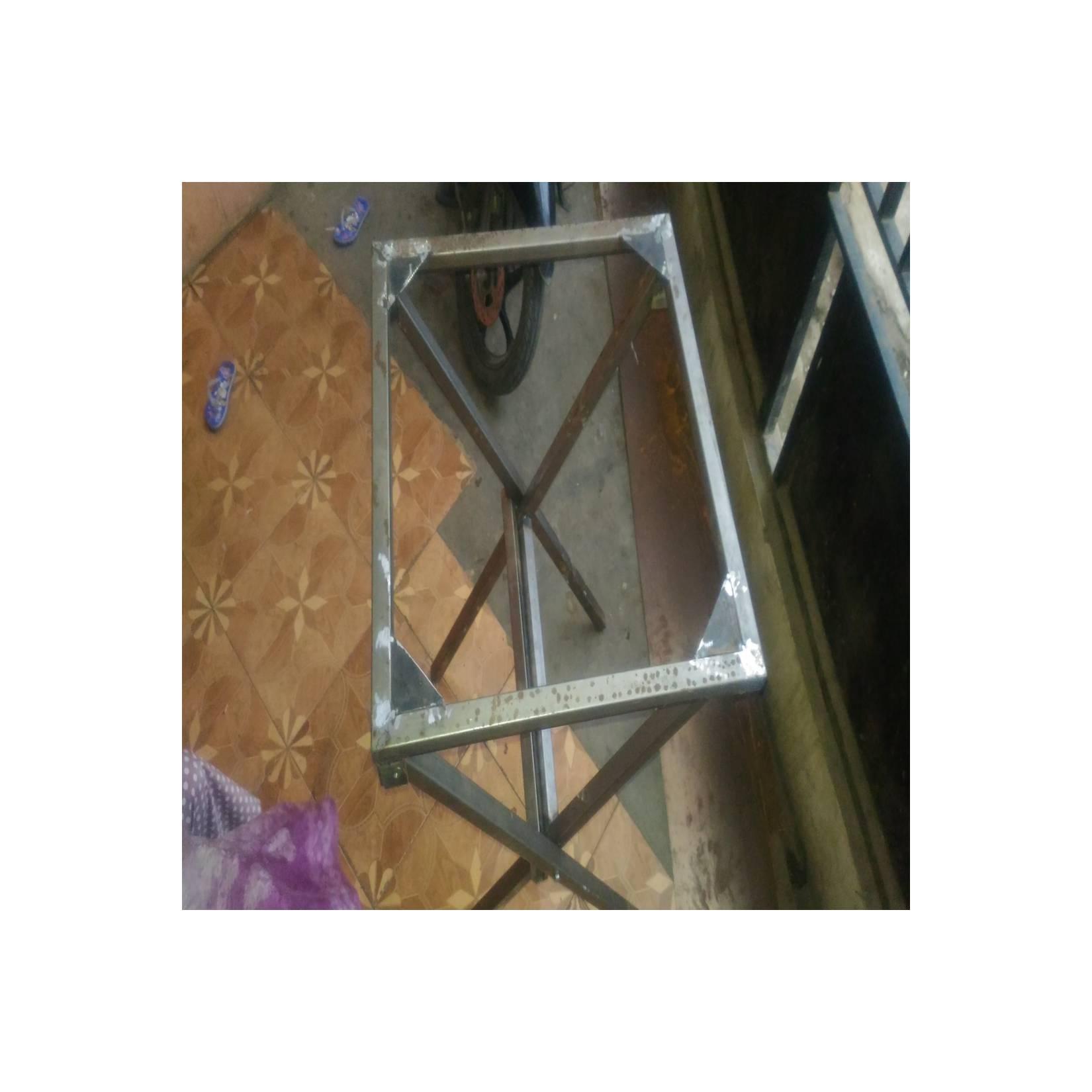 Rangka Meja lipat Powder Coating Tanpa Papan HPL