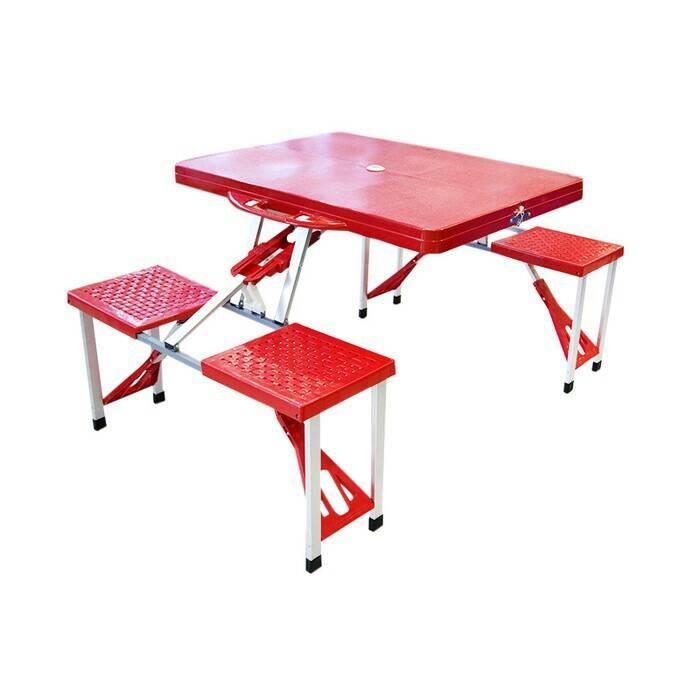 Meja cafe / meja bazar /Lipat Laptop / MejaLesehan / MejaBelajar / MejaNgaji / Meja Makan / Meja Baca / Meja Lipat Plastik Fiber OUTDOOR 120x60cm Kafe Kantin Resto Makan Food PROMO