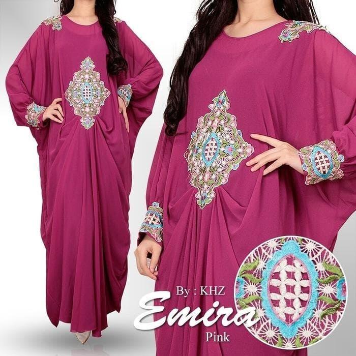 Kaftan Diamond Swarosky Jumbo- Baju Kaftan Jumbo- Gamis Jumbo Emira