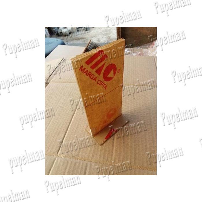 5pcs 2 Sisi - Tempat Brosur Tempat Menu Acrylic Mika Nomor Meja Akrilik Papan Menu List Lis Daftar Makanan Minuman Papan Nomer Meja Kaca Bening Tranparan Transparent Display Pajangan Promosi Restoran Kantor