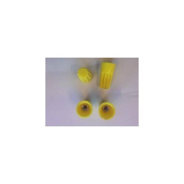 ELEKTRO - LASDOP SCREW ON WIRE 2.5-4MM YELLOW - BRUSHSTORES