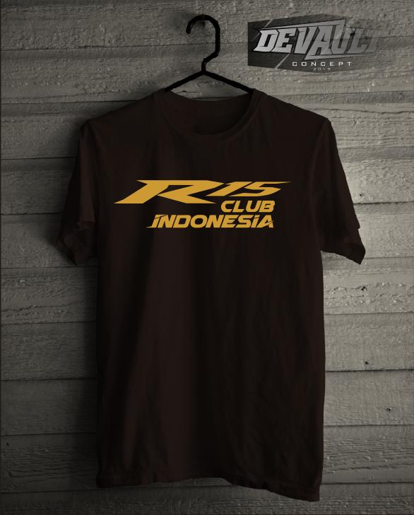 Kaos/T-Shirt Yamaha R15 Club Indonesia Logo Murah