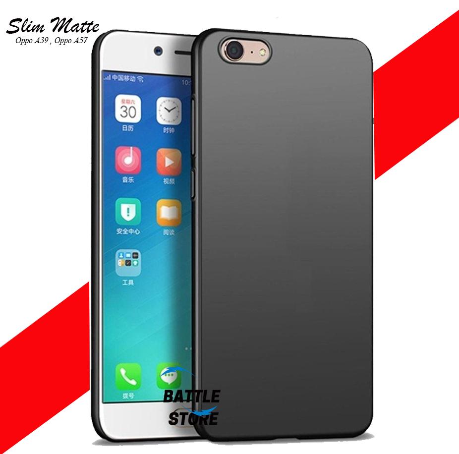 Case Slim Black Matte Oppo A39 / A57 Baby Skin Softcase Ultra Thin Jelly Silikon Babyskin