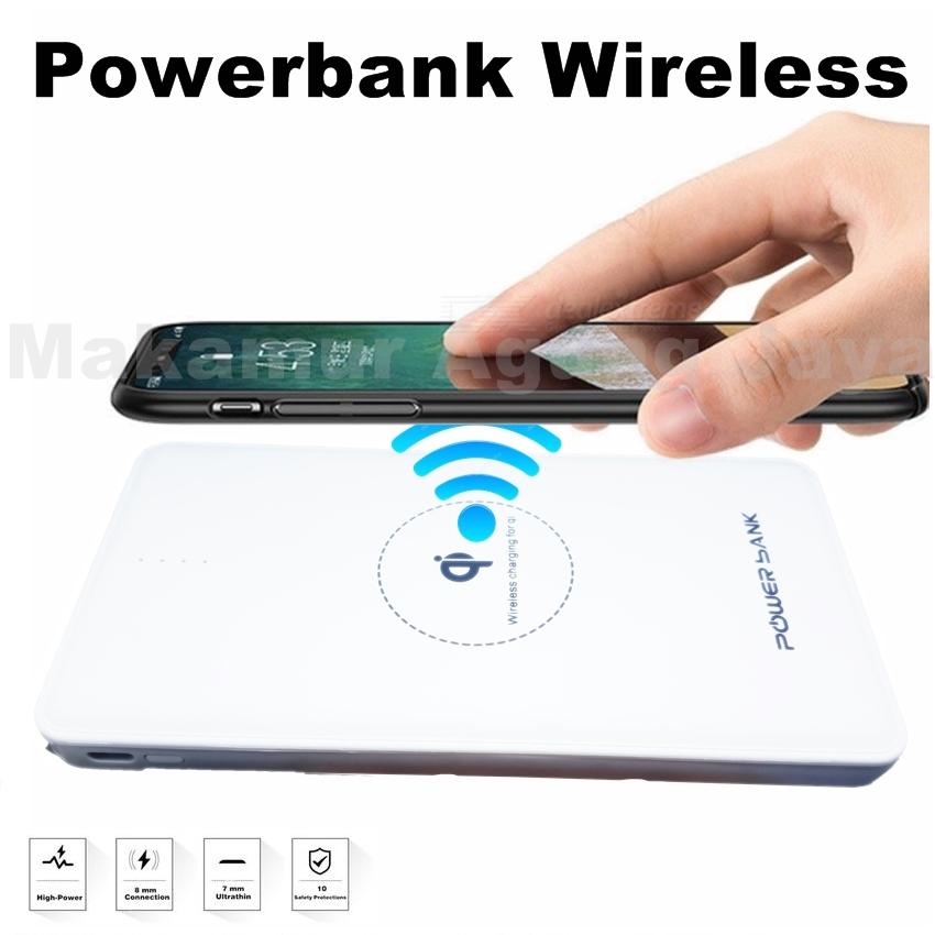 MAJ-Powerbank wireless series Q8 new pertama di indonesia Kapasitas 15000 mAh Support for android - ios Compatible for Samsung galaxy Note 8, S8, S8+, S7, S7 Edge, Note 5, S6, S6 Edge, Apple: iPhone X, iPhone 8, iPhone 8+ 1 Penilaian 2