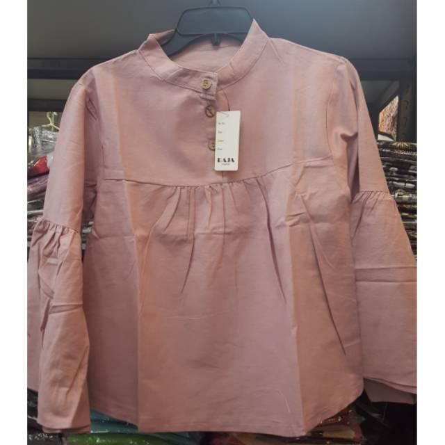 Real Pict Blouse Linen Import Baju Bigsize Baju Jumbo Linen Premium