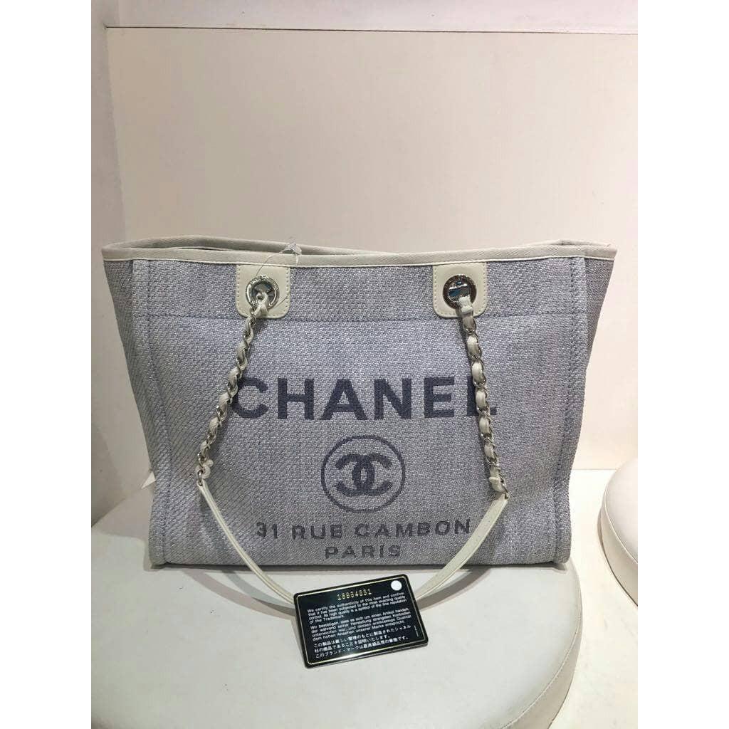 Jual Tas Chanel Deuvil Blue Jeans