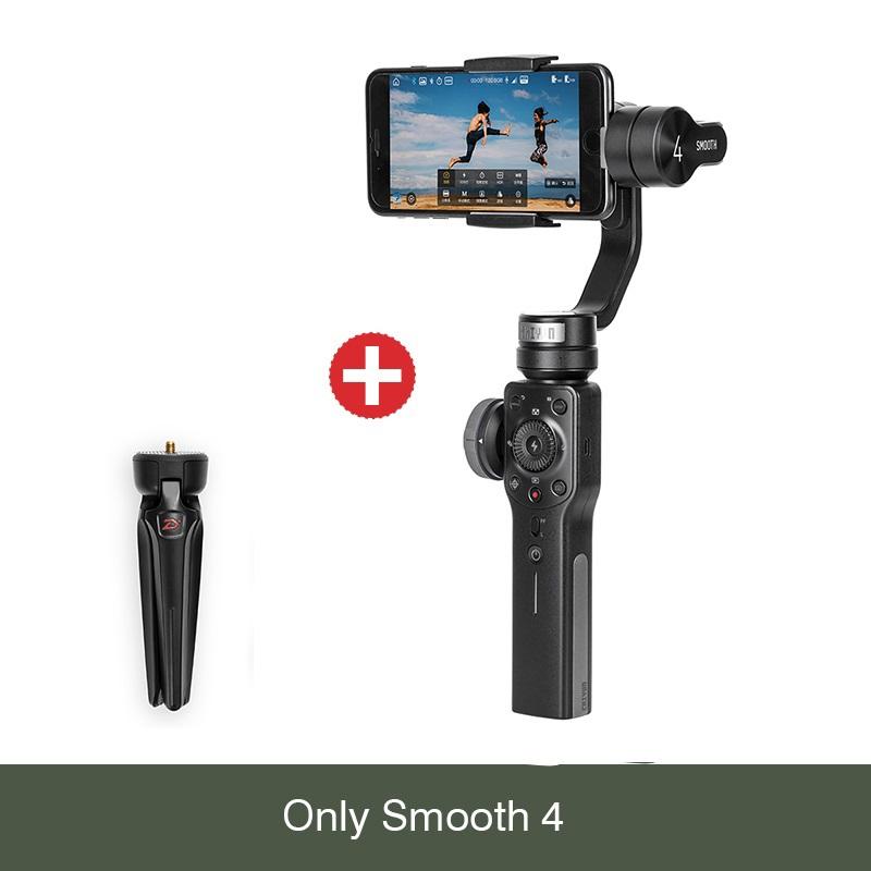 Zhiyun 3-Axis Halus 4 Gimbal Bluetooth Video Stabilisator Kamera Stabil Kontrol APP untuk iPhone X 7 Plus GoPro 6 Fillmakers