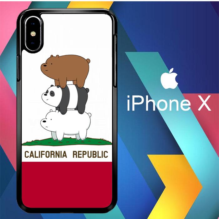 We Bare Bears California Republic L2526 iPhone X