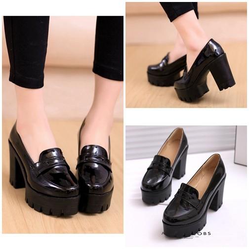 Sepatu Fashion Wanita SHH20162-Black Sepatu Flat Wanita Cantik 11CM Batam Wanita